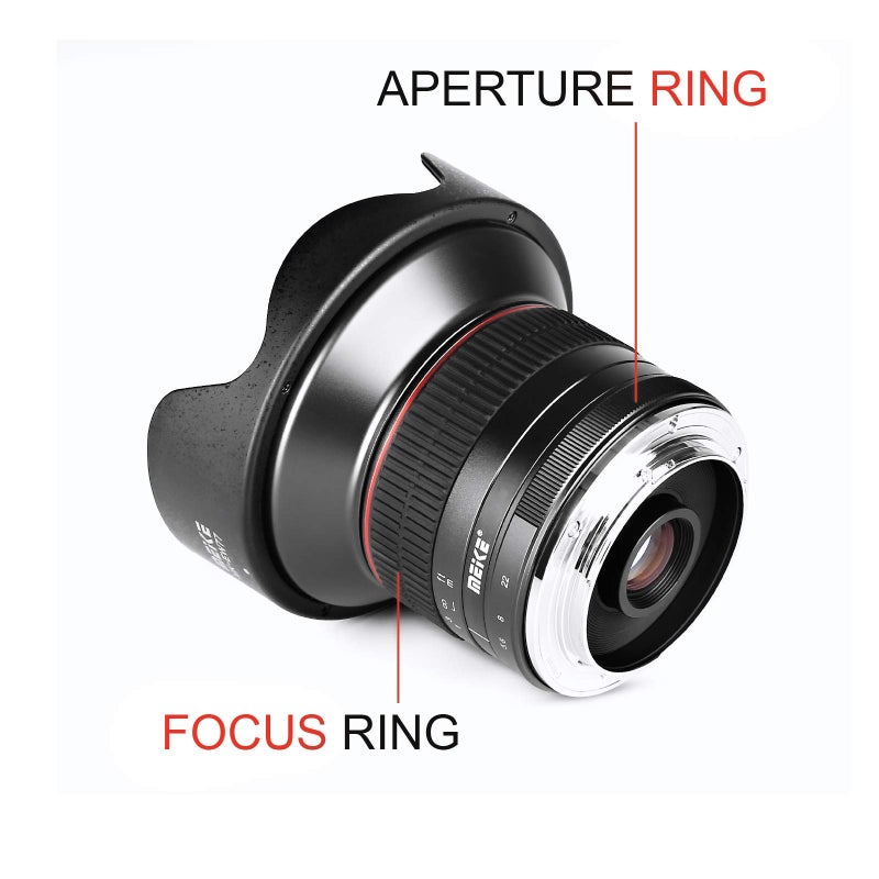 Meike 12mm f2.8 Ultra Wide Angle Fixed Lens with Removeable Hood for Fujifilm Mirrorless Camera with APS-C Such as X-T1 X-T2 X-T3 X-T4 X-T20 X-T10 X-T30 X-T100 X-T200 X-Pro2 X-E3 X-Pro3 X-A X-E1 - Image 5